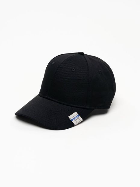 コットン ツイル 6パネル キャップ / Cotton Twill 6 Panel Cap (BLACK)