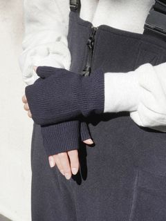 ニットグローブ / 手袋 -  KNIT GROVE - NAVY