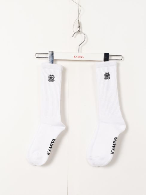KMY CTN CREW SOCKS "2P" - 2パックソックス - WHITE