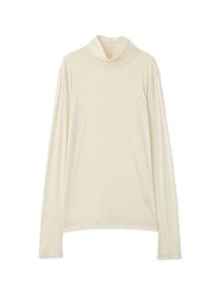 バーサタイルハイネックシアーロンTee (IVORY)