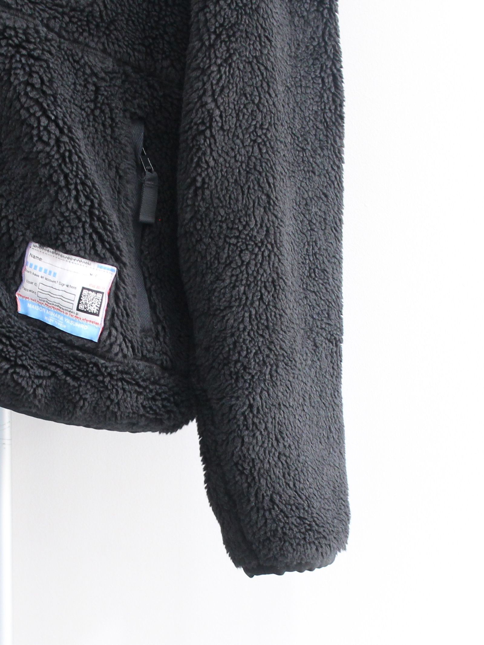 ワイド バック ボアブルゾン - wide back boa blouson - BLACK