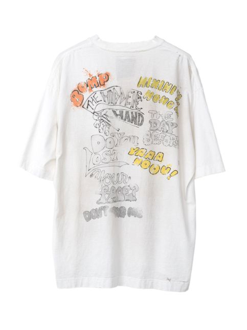 ディストレストTシャツ - Distressed T-shirt - WHITE