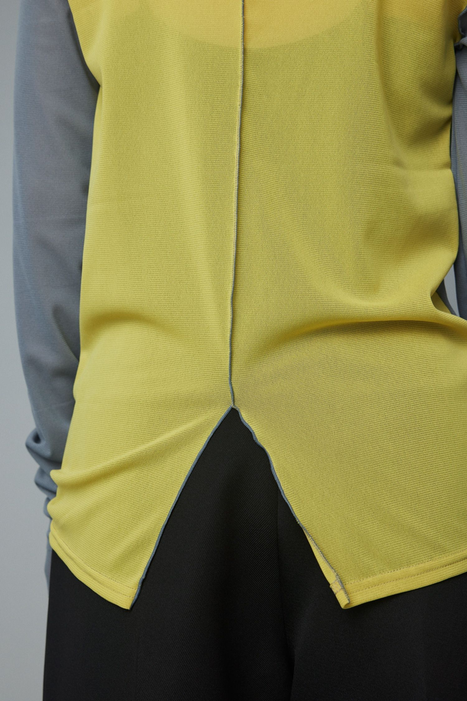 メッシュインナートップス - Mesh inner color tops - GREY