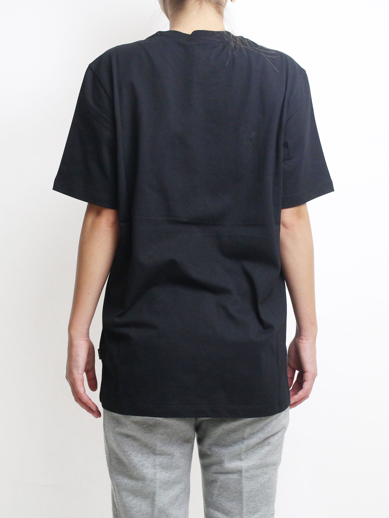 MSGM - ロゴプリントTシャツ - PAINT BRUSHED LOGO T-SHIRTS - BLACK