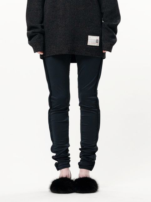 【レディース】 フロントバック コンバインドレギンス - Front Back Combined Leggings (BLACK)