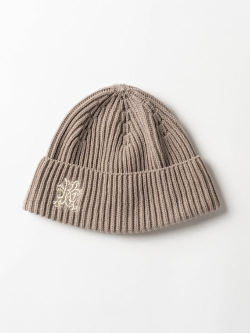 KMY BEANIE - カミヤロゴビーニー / ニットキャップ - BEIGE