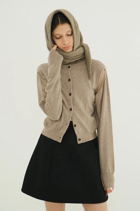アレンジニットトップス - ARRANGE KNIT TOPS BEIGE