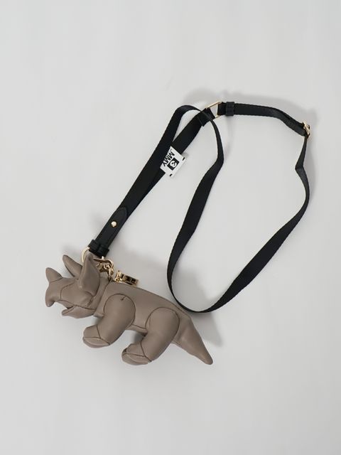 トリケラトプス ドール ミニバッグ - DOLLS TRICERA MINI BAG - GREY