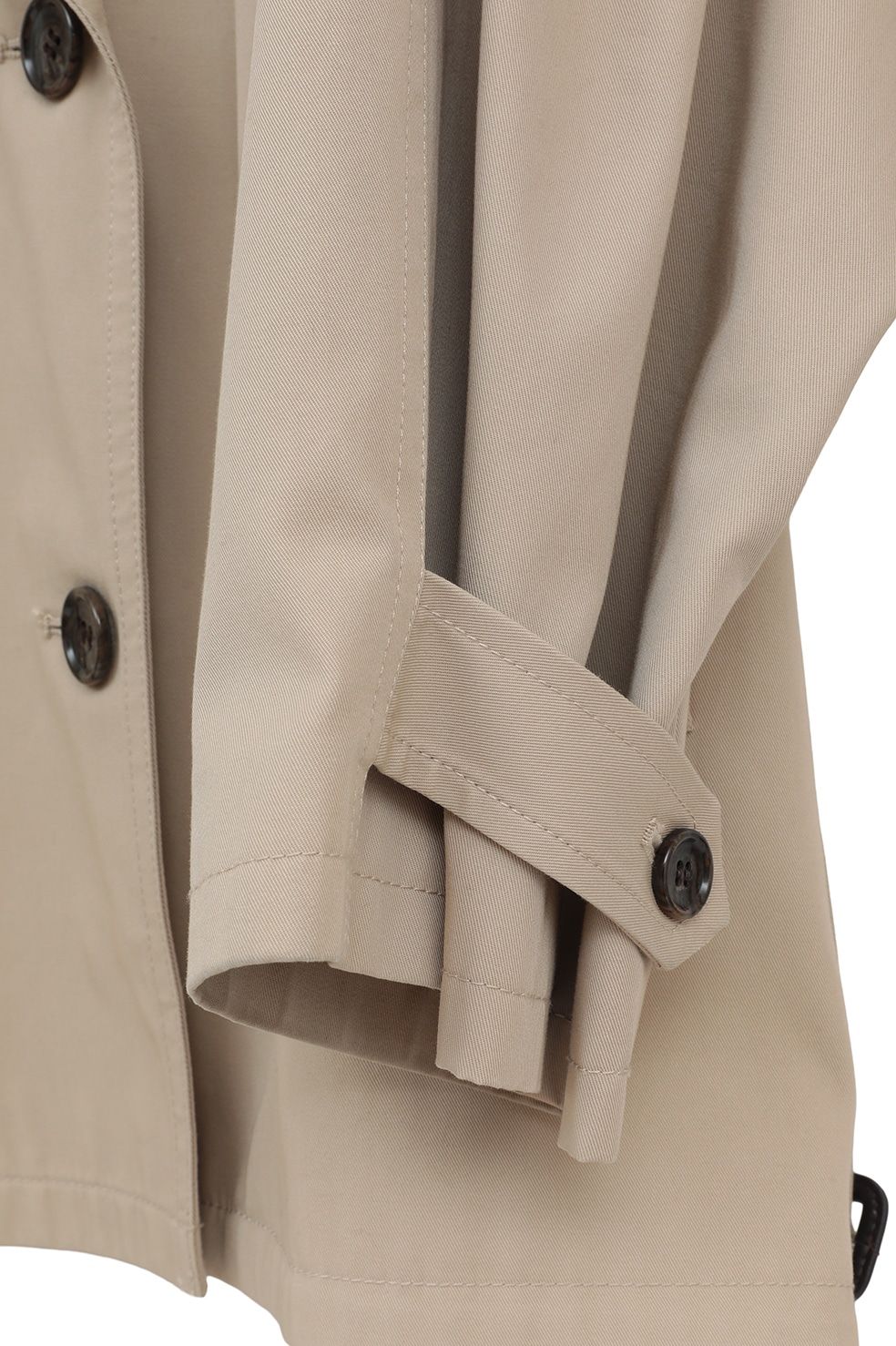 オーバー ショートトレンチコート - OVER SHORT TRENCH COAT (BEIGE)