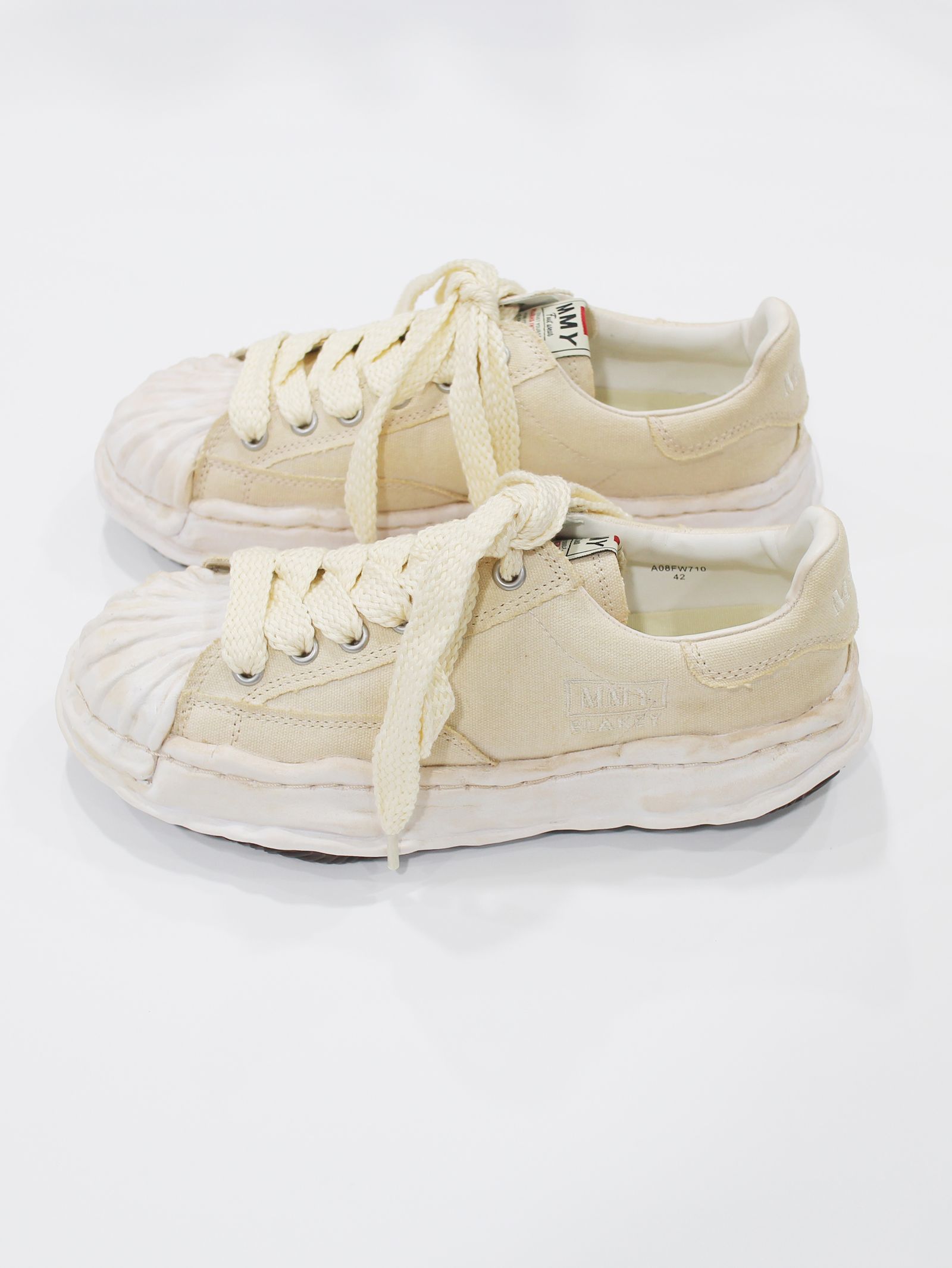 "BLAKEY" OG Sole  OVER DYED Sneaker - WHITE - A08FW710