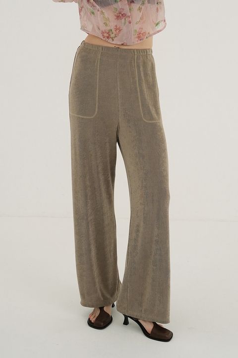 ジャージーパンツ - BRIGHT JERSEY PANTS BEIGE