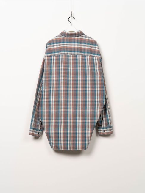 チェック ロングスリーブ シャツ - Check Long Sleeve Shirt (BLACK)