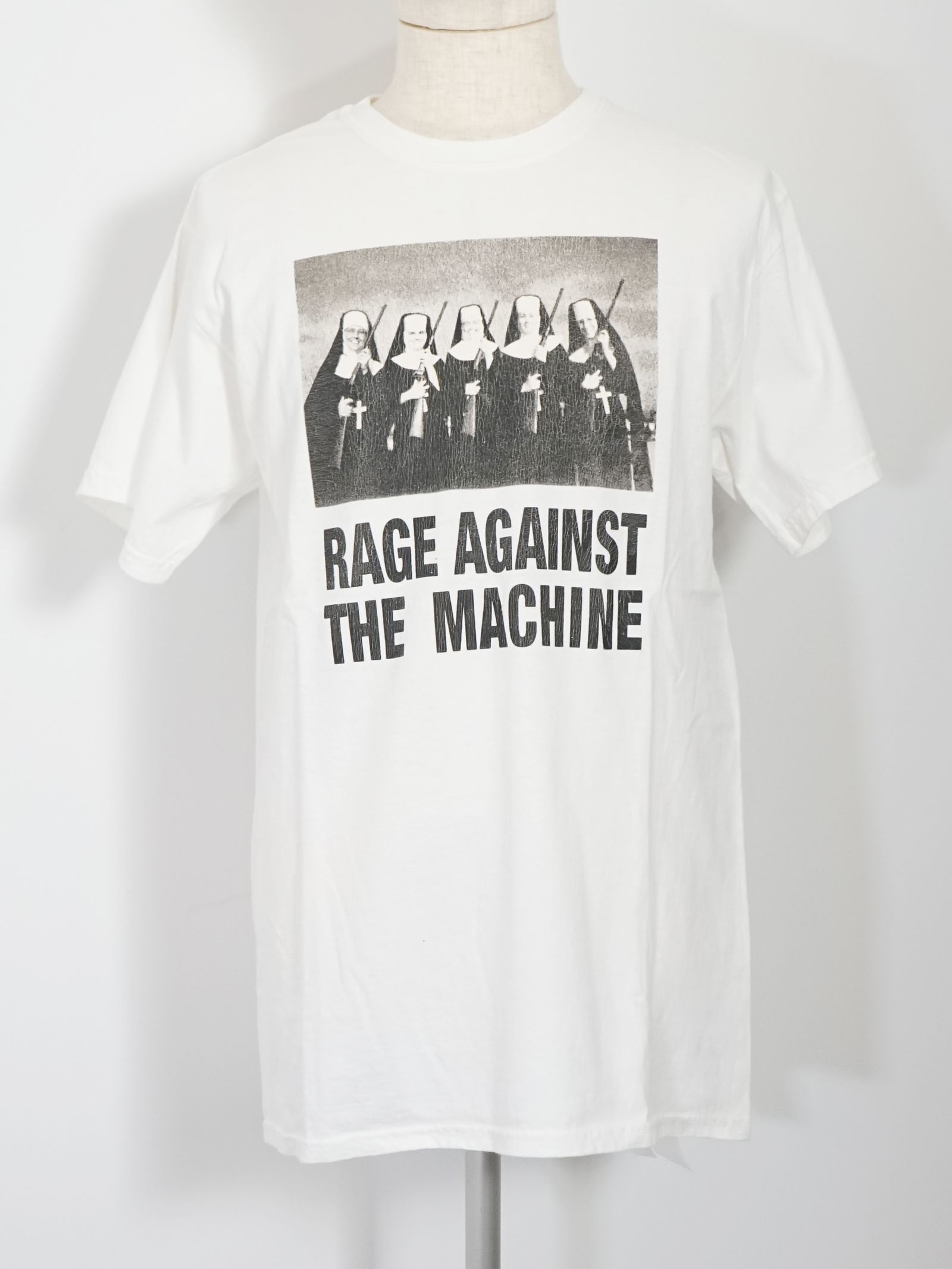 RATM コラボTシャツ - RATM L/S NUS WITH GUNS 1997 - WHITE
