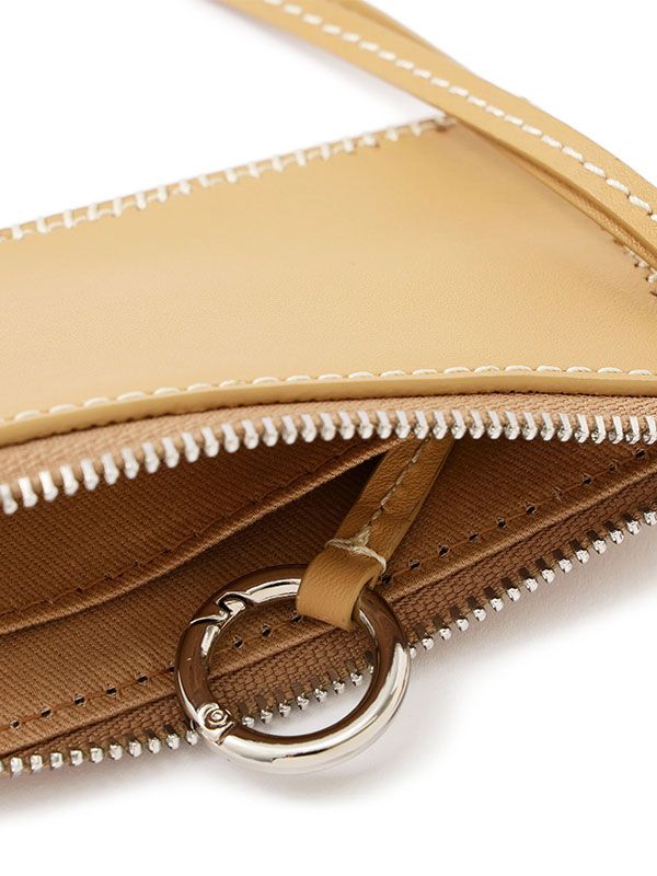 スクエアパースキーホルダー (BEIGE)