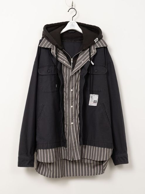 トリプルレイヤードシャツ - TRIPLE LAYRED SH (BLACK)