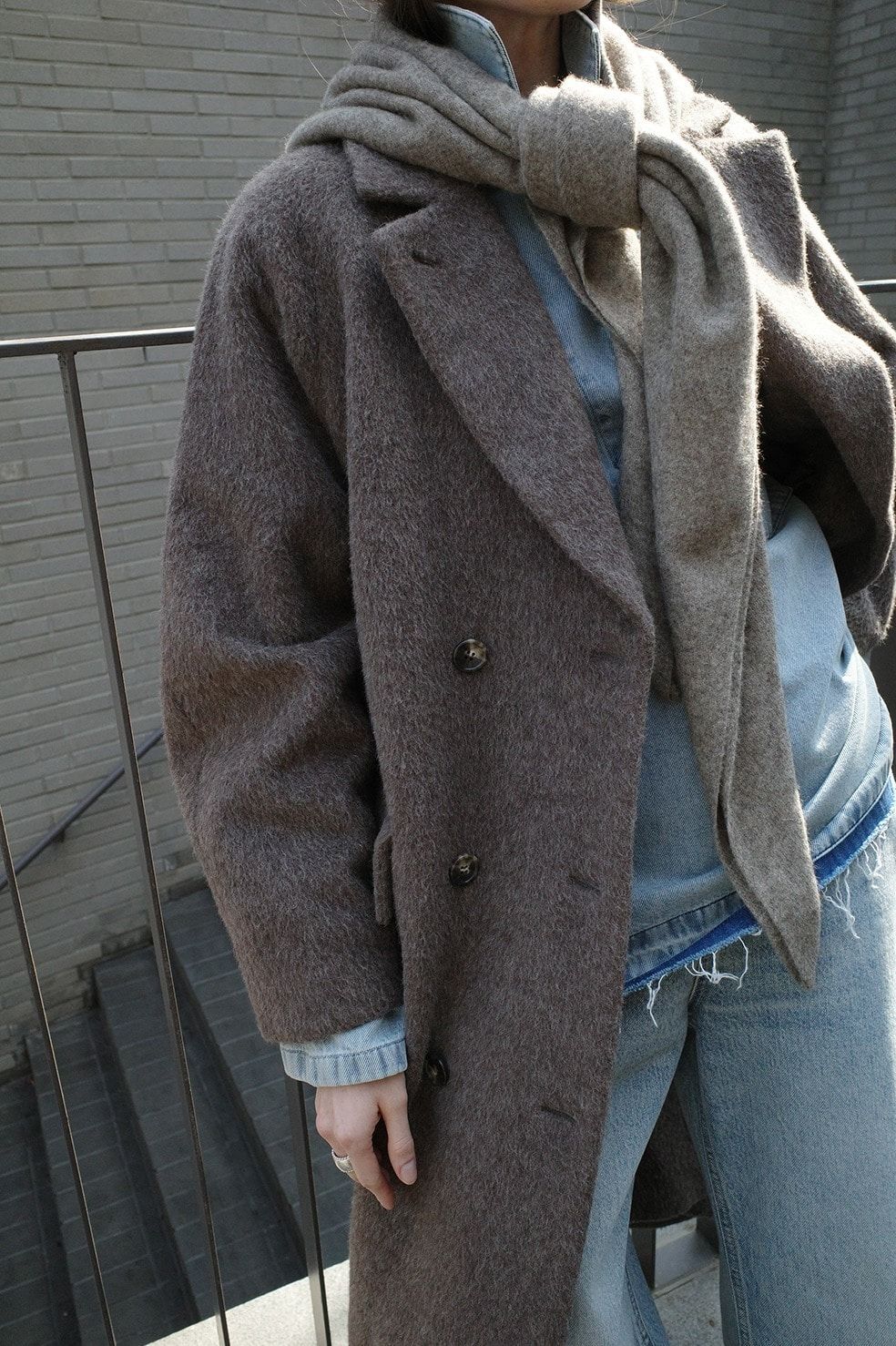 【25AW】ダブルウールロングコート - DOUBLE WOOL LONG COAT BROWN