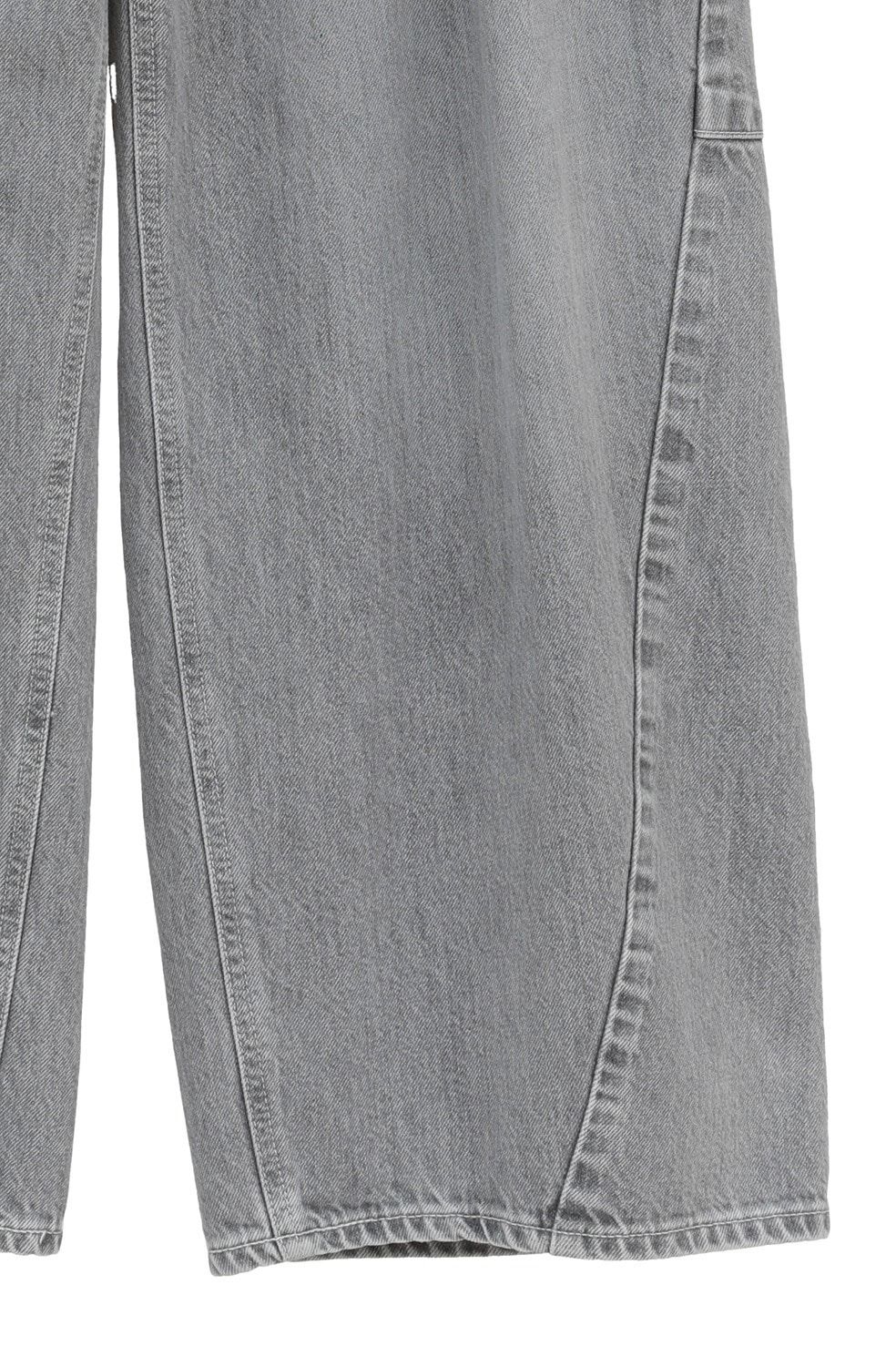 コクーン バルキー デニムパンツ -  COCOON BULKY DENIM PANTS (GREY)