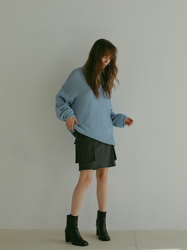 ETRE TOKYO - ボトルネックローゲージニットプルオーバ - BEIGE