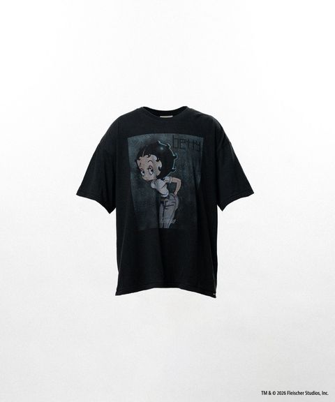 ベティコラボTシャツ - Betty Boop™ × KAMIYA "I’m coming out" T-shirt（WHITE）