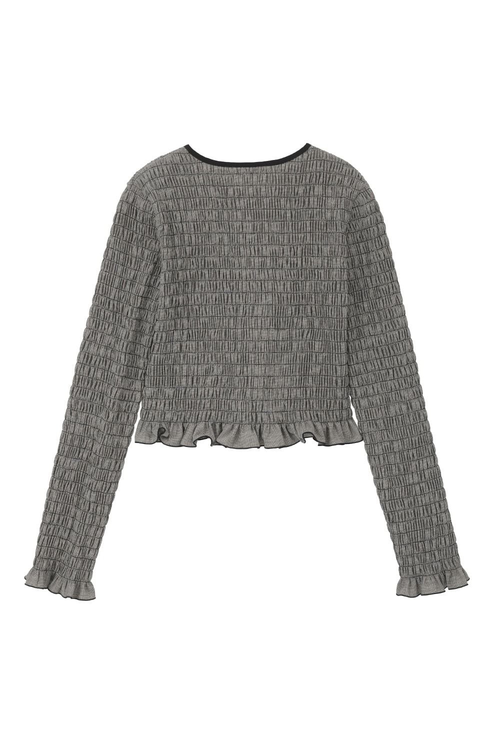 シャーリングブラウス -  SHIRRING BUTTON TOPS (MIX)