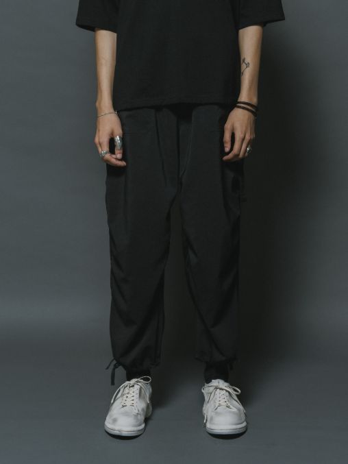 撥水イージークロップドパンツ (A-BLACK)