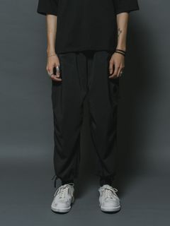 撥水イージークロップドパンツ (A-BLACK)