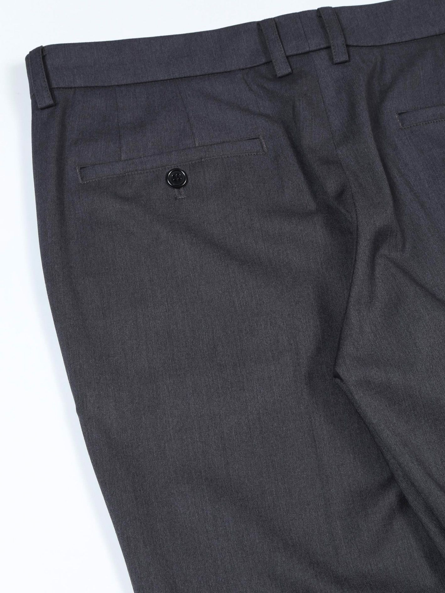 T/Rギャバストレッチフロントスリットフレアパンツ - Slit Flare Pants - CHARCOAL