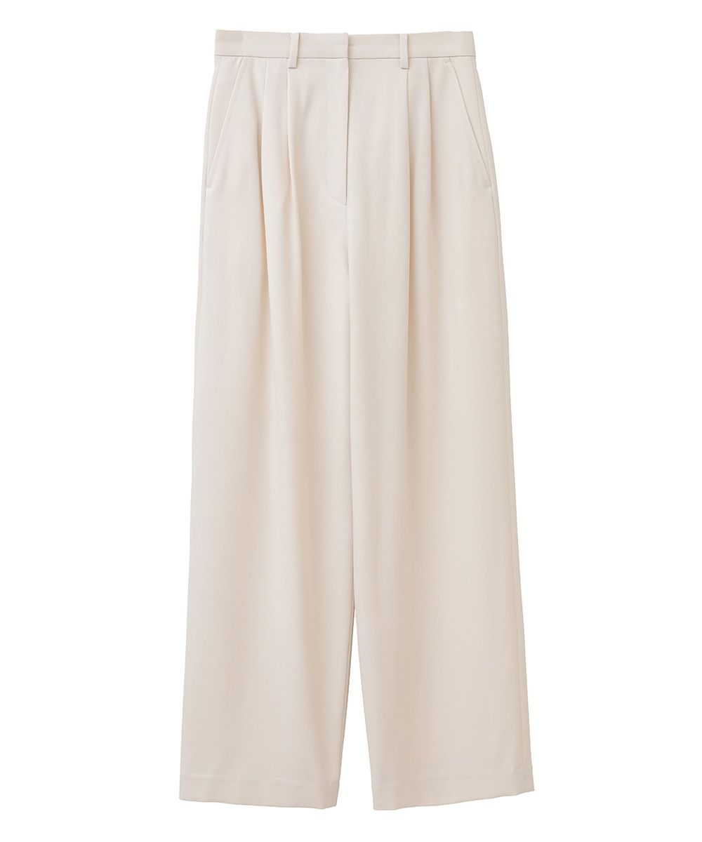 CLANE - 22SS ベーシックタックパンツ - BASIC TUCK PANTS - BEIGE