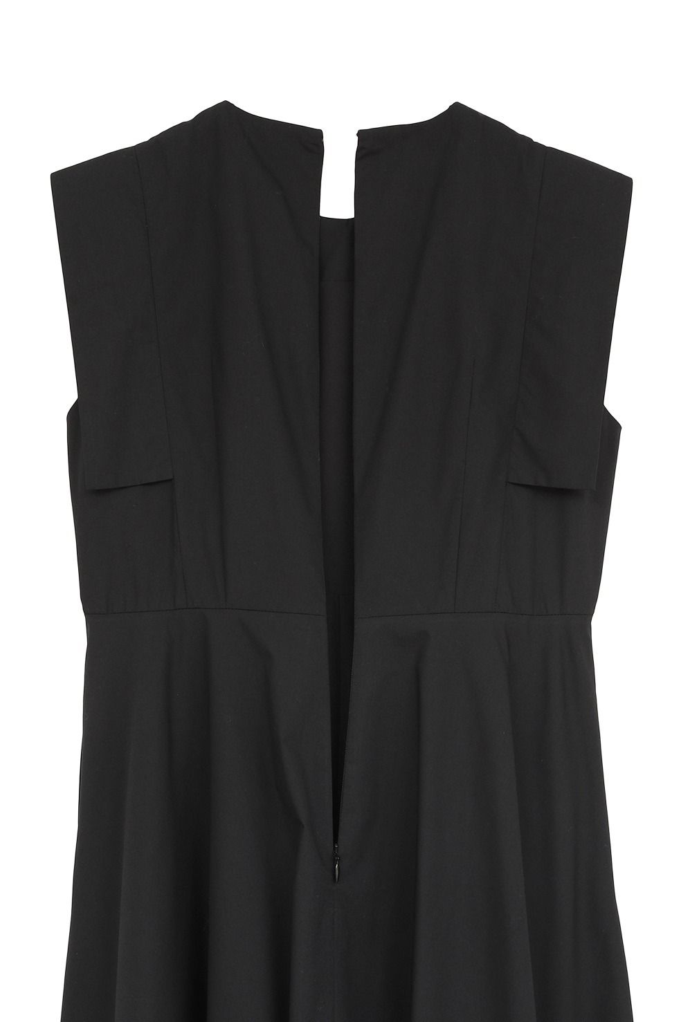 スクエアスリーブワンピース - SQUARE SLEEVE ONEPIECE (BLACK)