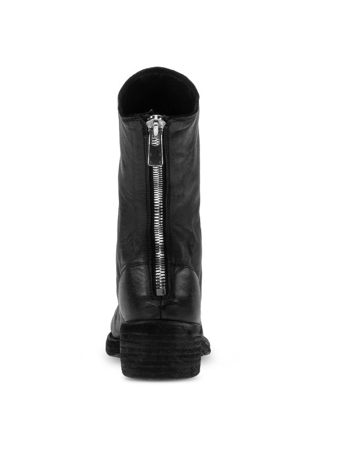 【988X】 バックジップブーツ - Back Zip Boots Single Sole Wide Model  HORSE FULL GRAIN (BLACK)
