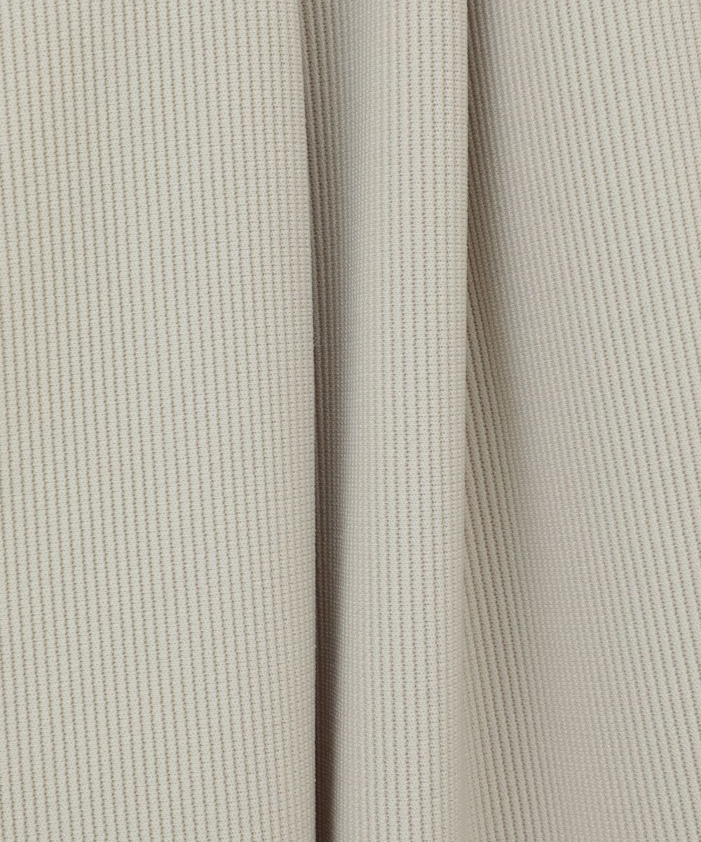 リブストライプ タックパンツ - RIB STRIPE TUCK PANTS - WHITE