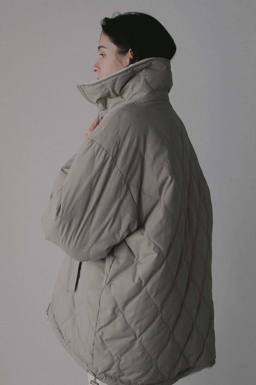 【TAION×MANOF】 リバーシブルダウンボアジャケット - REVERSIBLE DOWN BOA JACKET (BEIGE)