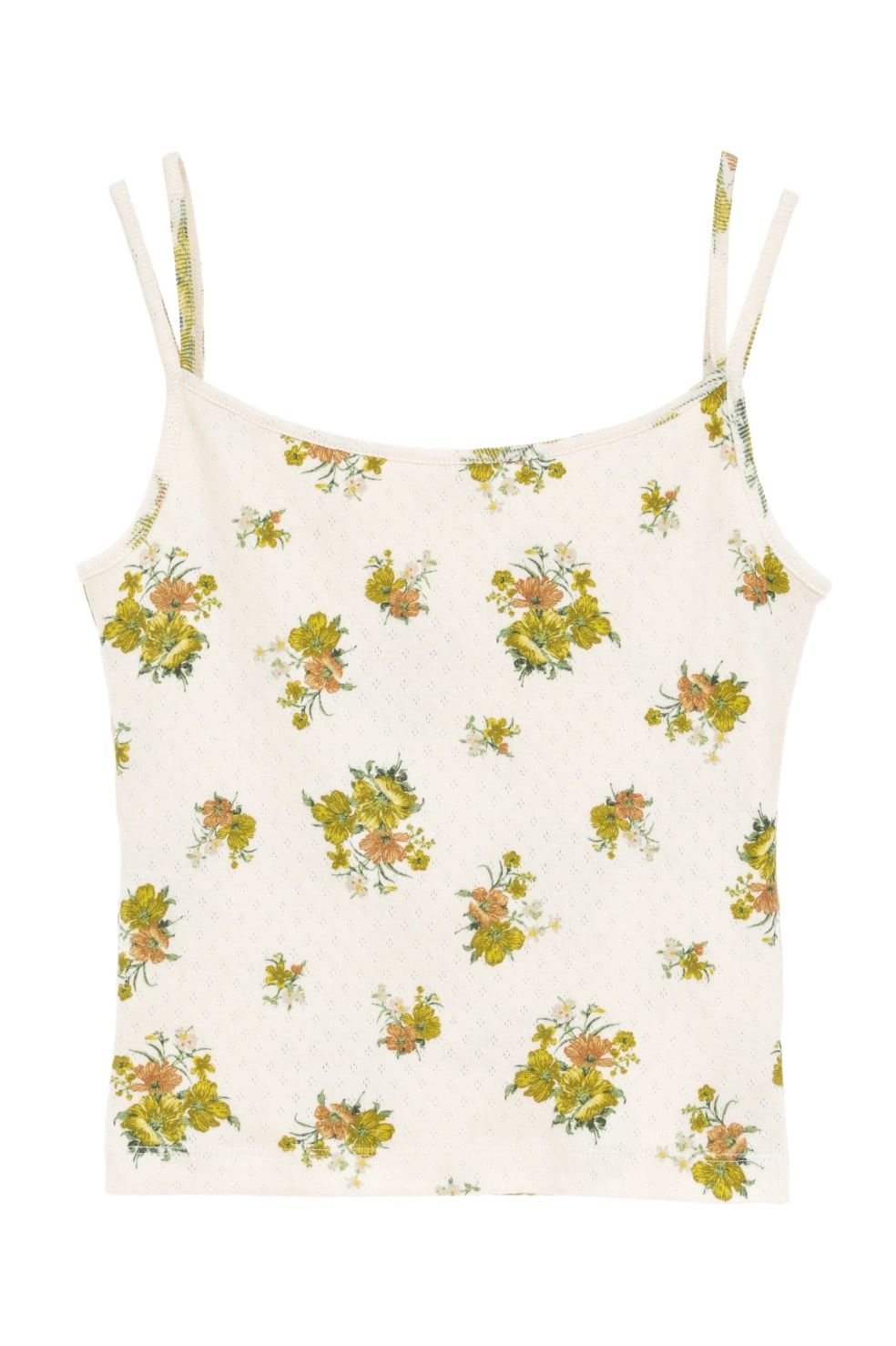マルチウェイキャミソール - MANY WAY FLOWER CAMI TOPS (YELLOW)