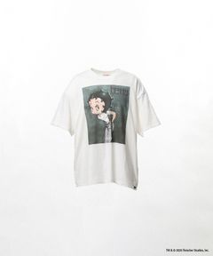 ベティコラボTシャツ - Betty Boop™ × KAMIYA "I’m coming out" T-shirt (WHITE)