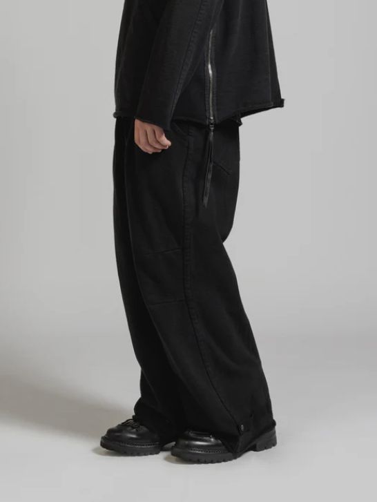製品染め スウェットワイドパンツ - GARMENT DYE HEAVY JERSEY WIDE SWEAT PANTS