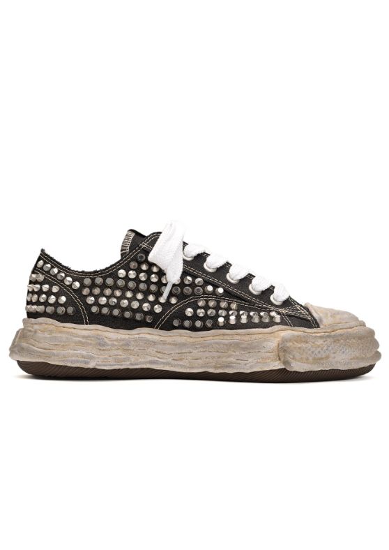 オリジナルソール スタッズスニーカー "PETERSON23"  STUDDED Canvas Low-top Sneaker - A13FW715 - BLACK