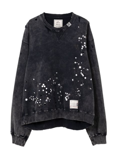 エンベリッシュ ブリーチ スウェット - Embellish Bleach Po (BLACK)
