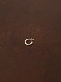 【片耳用】 SILVER HOOP EARRING - シルバーフープピアス - PURPLE