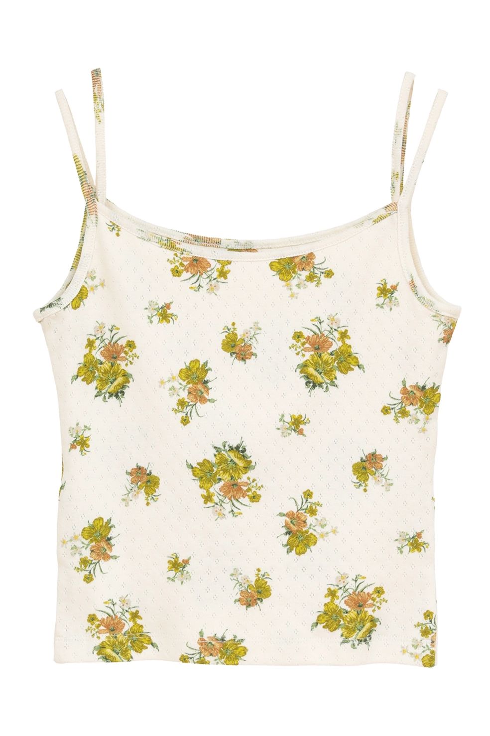 マルチウェイキャミソール - MANY WAY FLOWER CAMI TOPS (YELLOW)