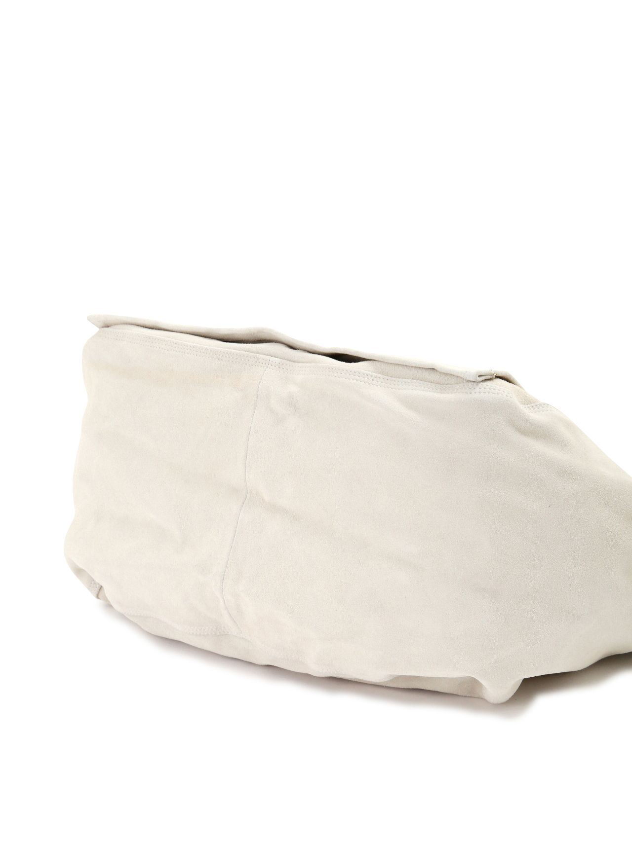 レザーショルダーバッグ LEATHER SHOURDER BAG - Cow split leather - WHITE