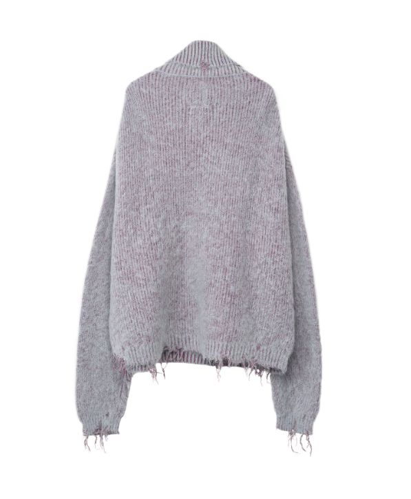 モヘアプルオーバーニット - Mohair Pullover Knit - BLUE
