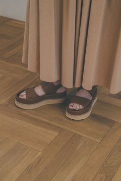 厚底ソールサンダル - BULKY SOLE SANDAL - CAMEL