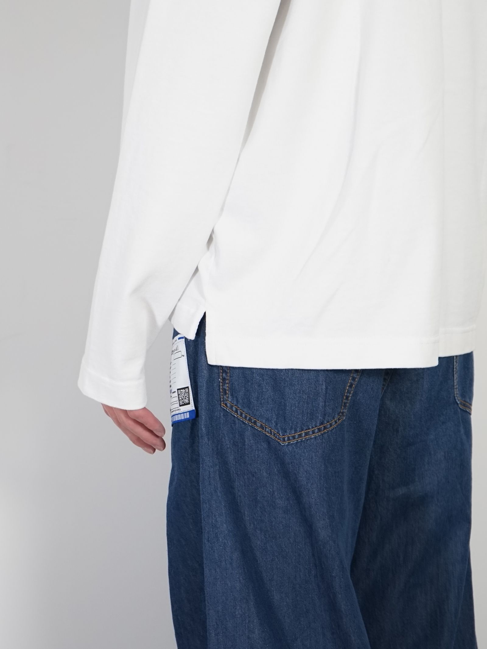 ポケットロングスリーブカットソー - POKET LS TEE - WHITE