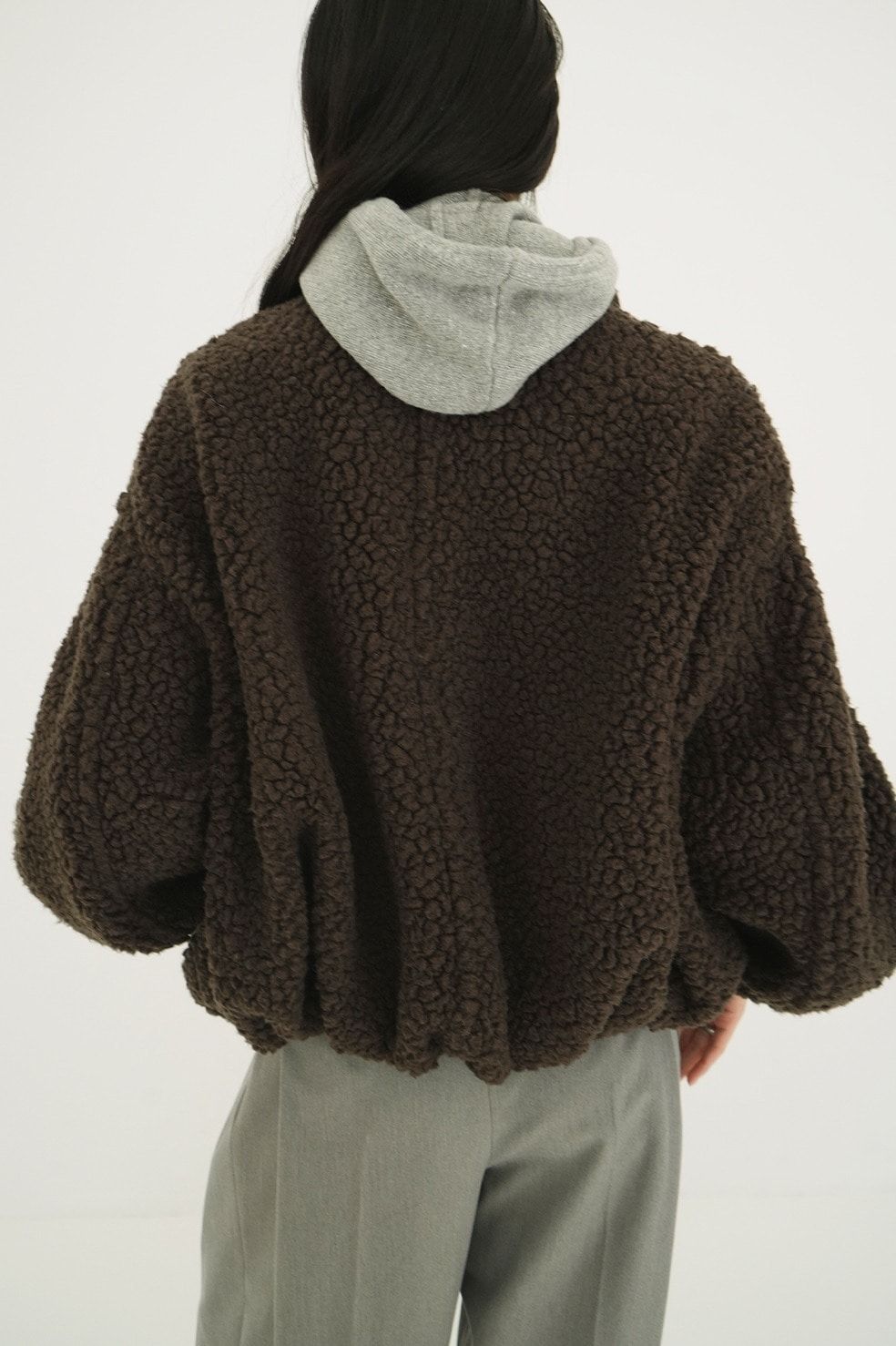 バルーン ボア ブルゾン  -BALLOON BOA BLOUSON （BROWN）