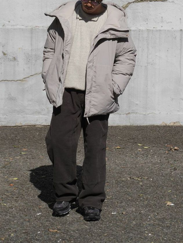 700FIL ダウンジャケット  -  GARMENT DYED DOWN JACKET  FADE GRAY