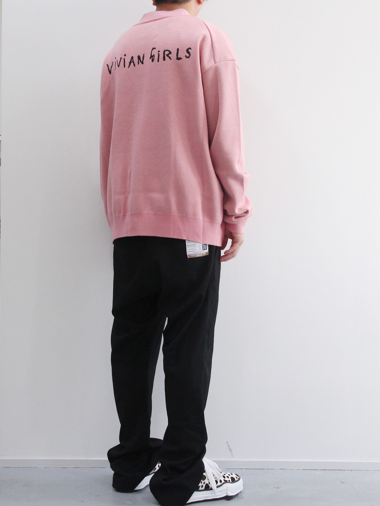 KIDILL - Knit Cardigan Angeline and Joyce KIDILL × Henry Darger  Collaboration PINK | ADDICT WEB SHOP
