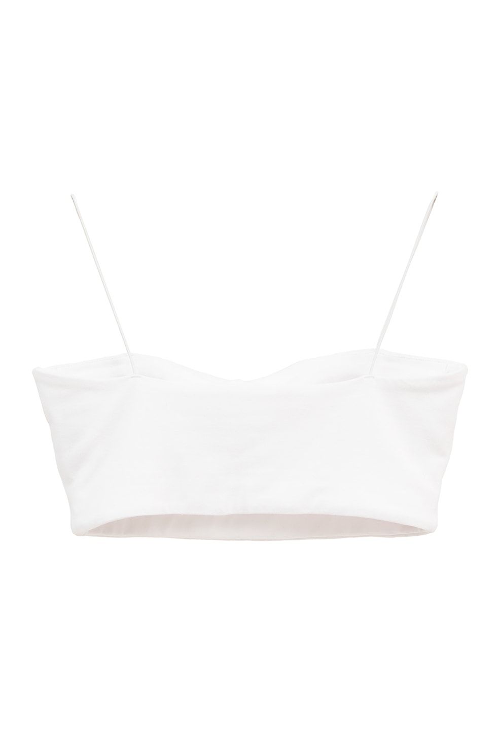バンドゥブラ - THIN CORD BANDEAU BRA TOPS (BLACK)