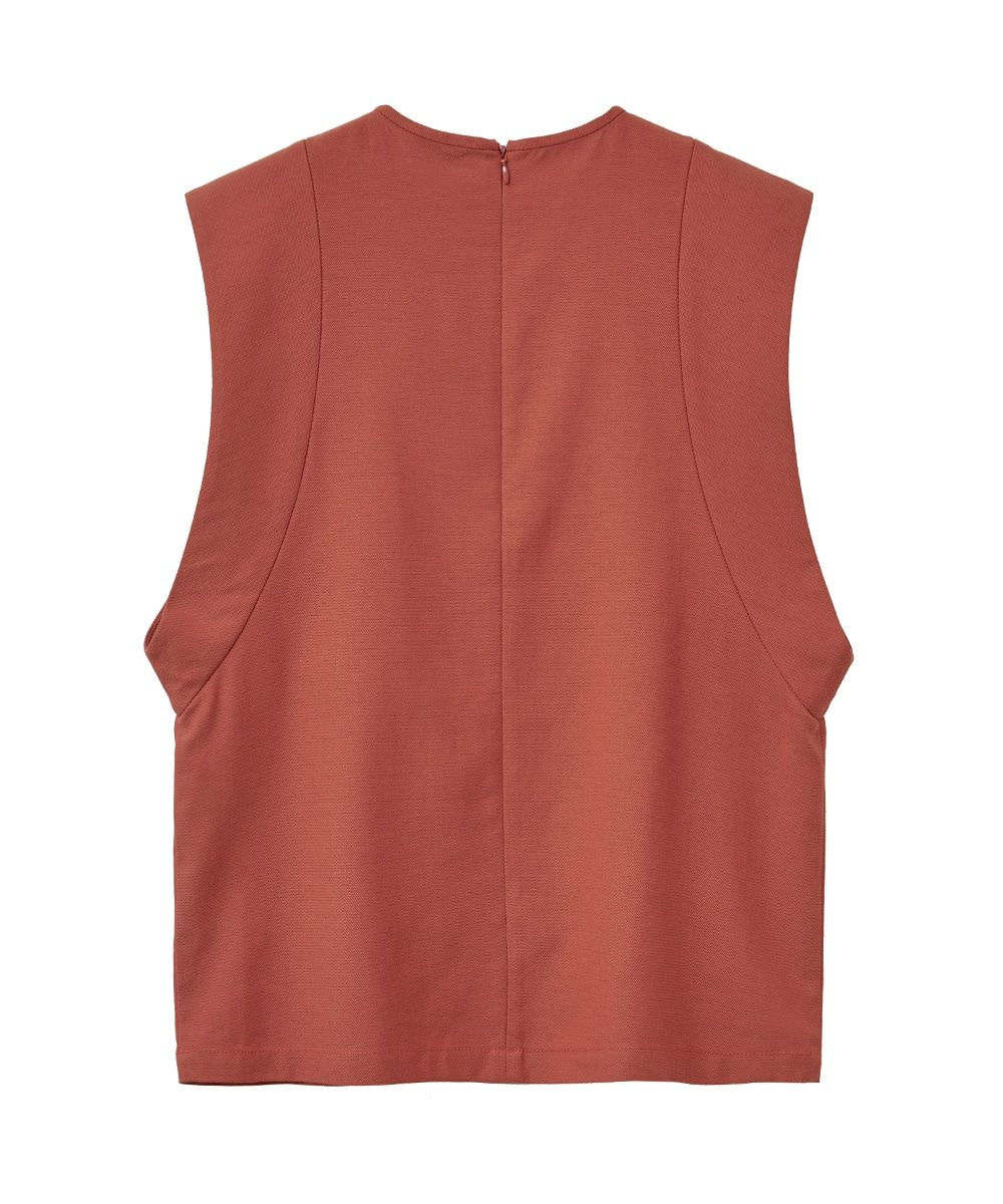 クラネ / CLANE ラウンドスリーブトップス - ROUND SLEEVE TOPS - RED CLANE - ラウンドスリーブトップス - ROUND SLEEVE TOPS - RED