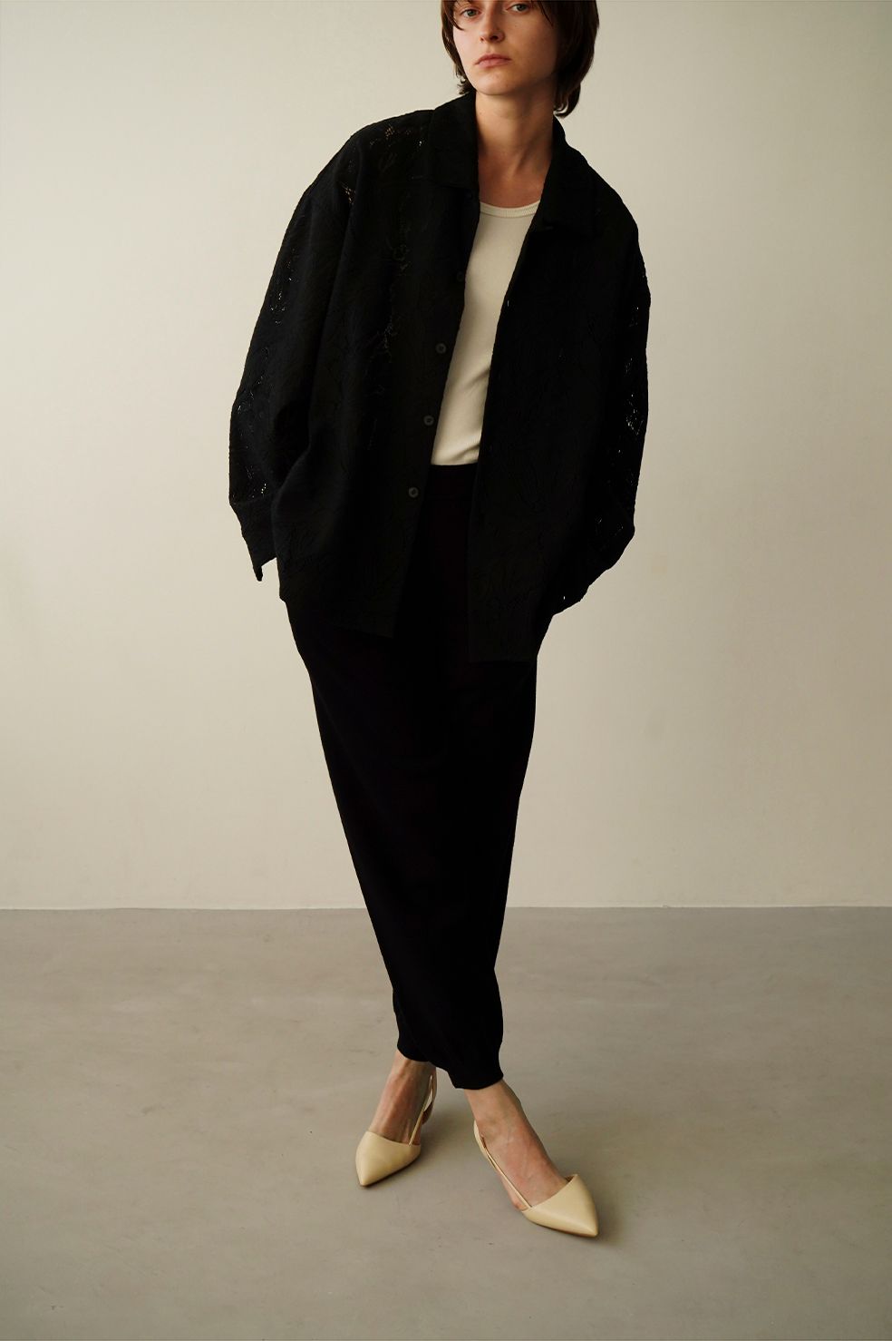 CLANE - スリム ニット パンツ - SLIM KNIT PANTS BLACK | ADDICT WEB SHOP