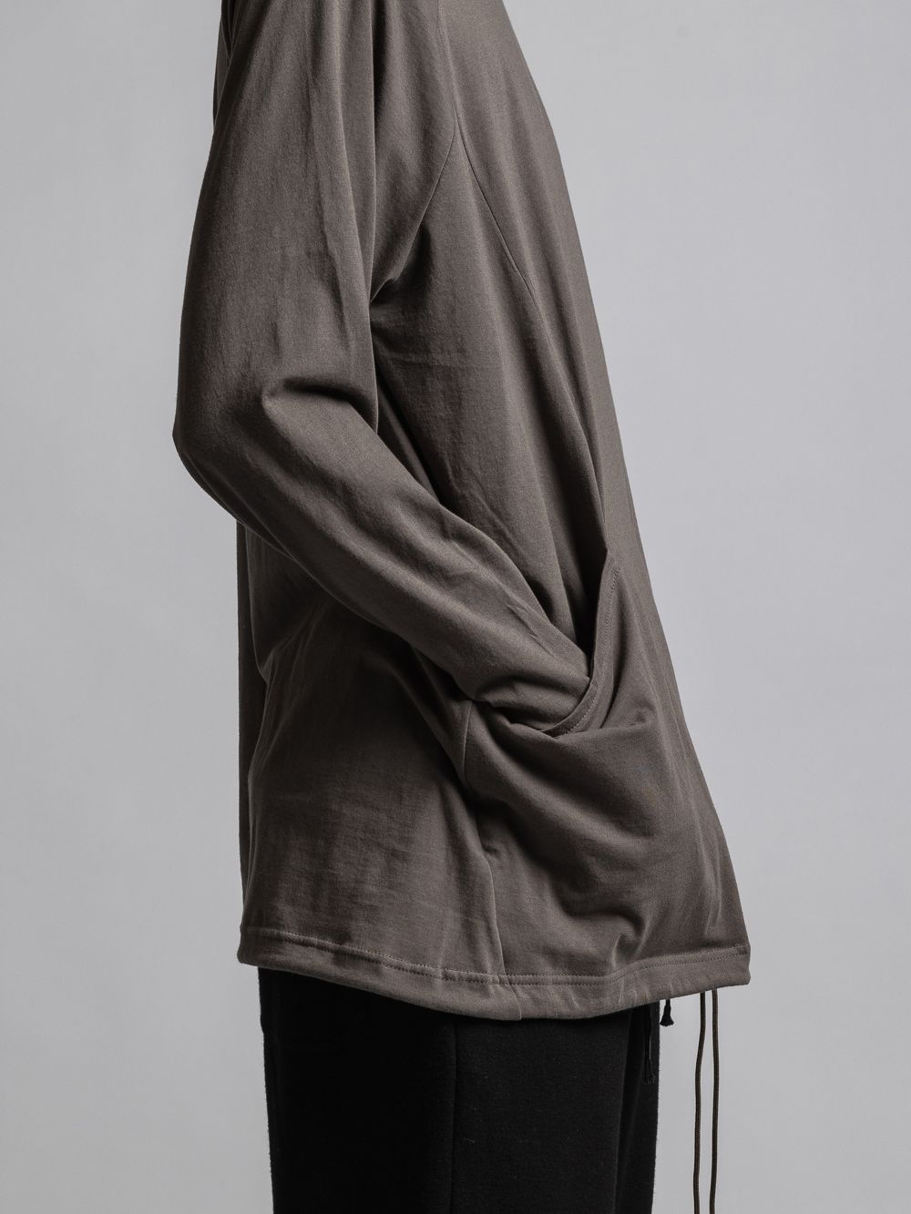 タートルネックカッソー - 40/- soft jersey Turtle necked T KHAKI